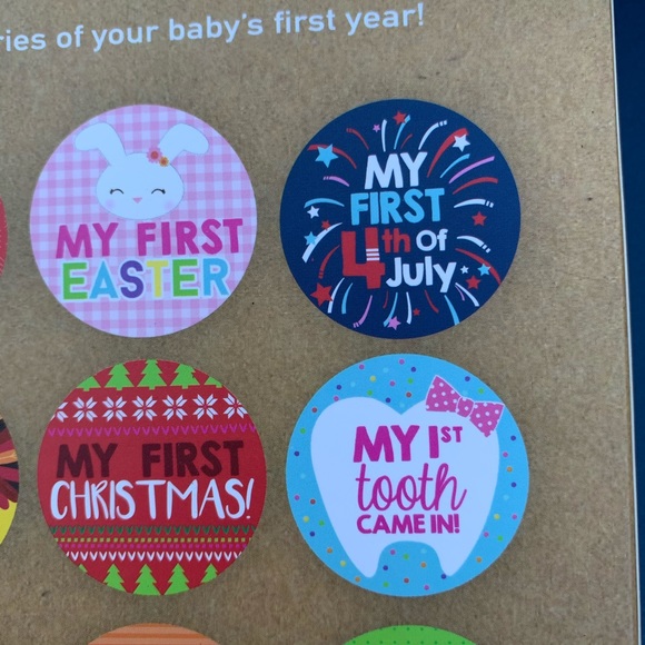 🟢 Rising Star Baby Girls Milestone Belly Stickers New NIP - Picture 4 of 6